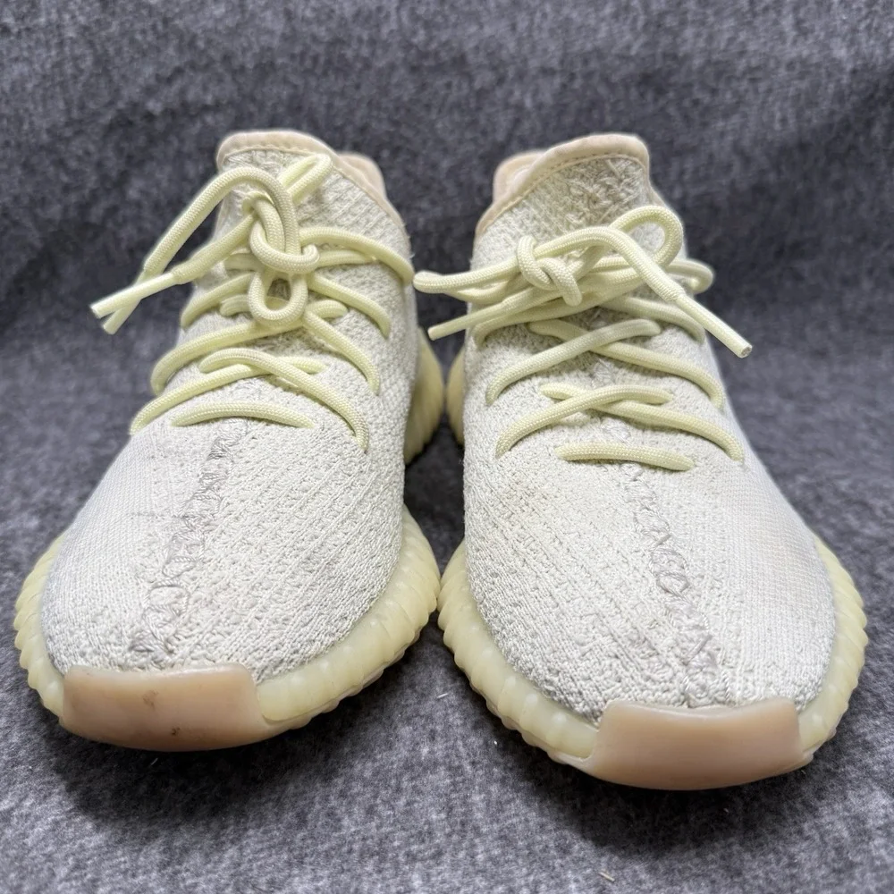 Adidas Yeezy Boost 350 V2 Butter Mens Size 7 Sneakers F36980 Primeknit Gum Sole